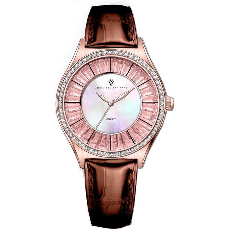 Christian Van Sant Women's Luna Mother Of Pearl Dial Watch - Cv3206